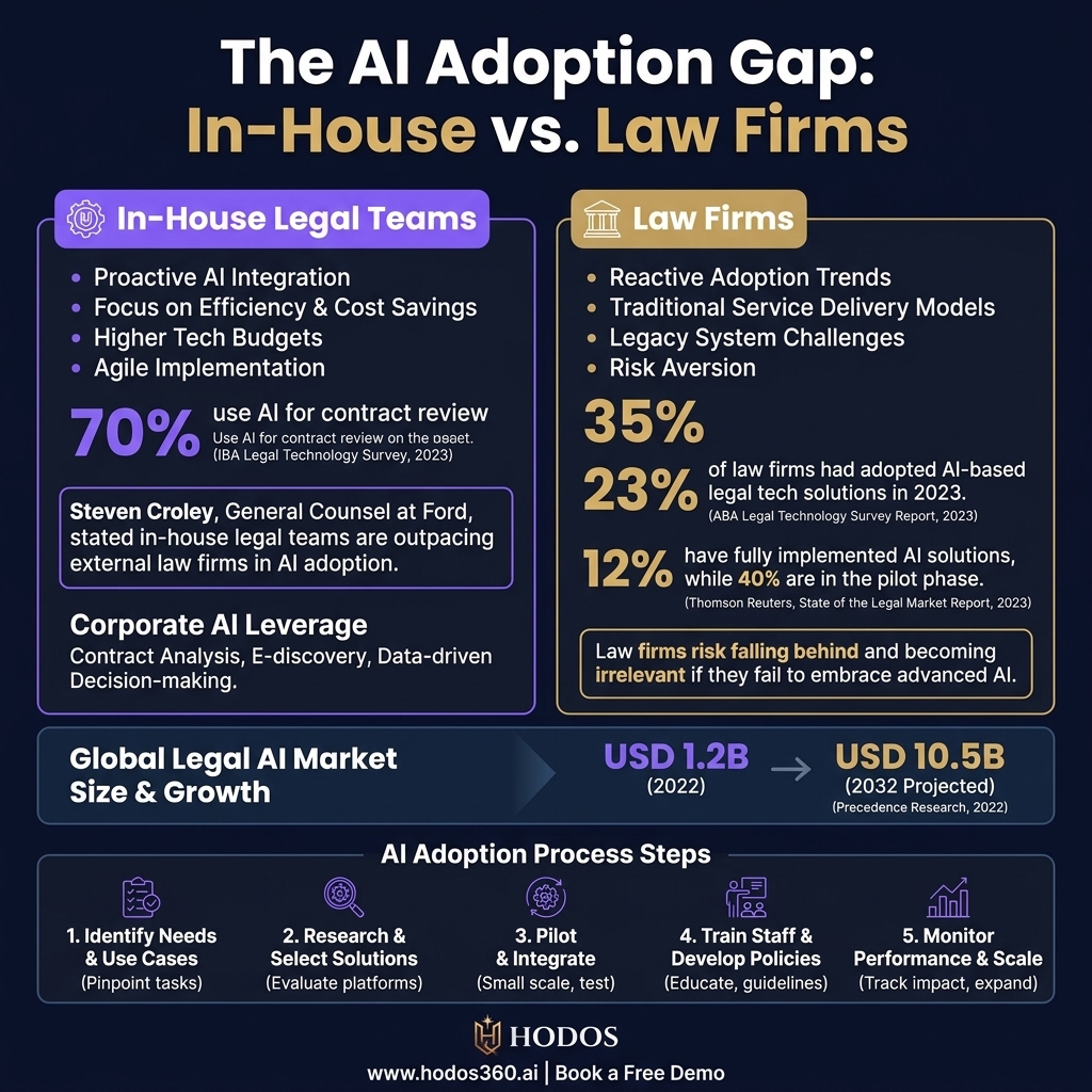 Data analysis: AI Adoption: Essential Strategies for Law Firms to Lead