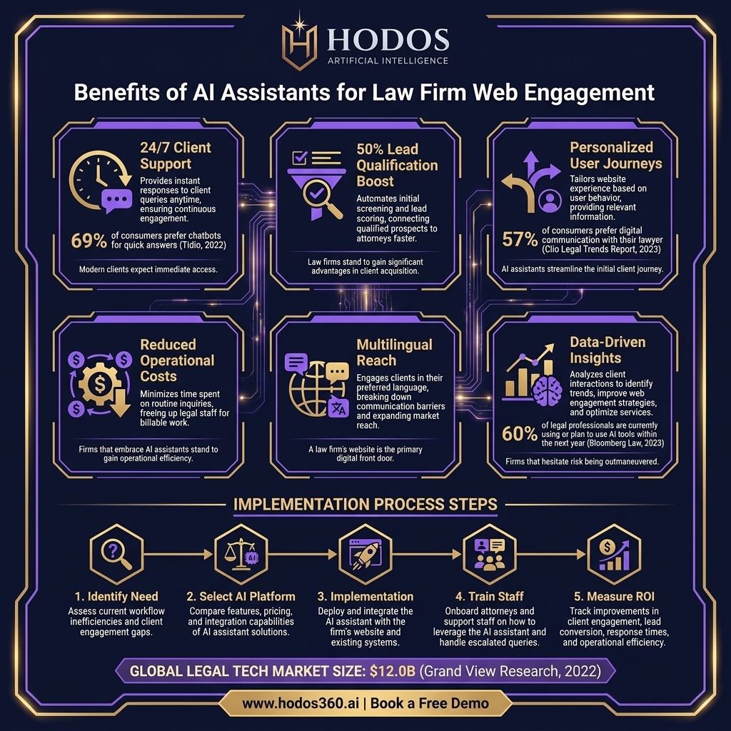 Key insights: AI Assistants: Essential for Law Firm Web Engagement & Growth