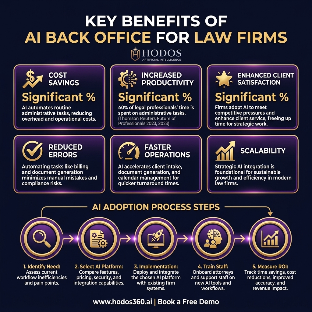 Key insights: AI Back Office: Ultimate Guide for Law Firm Efficiency