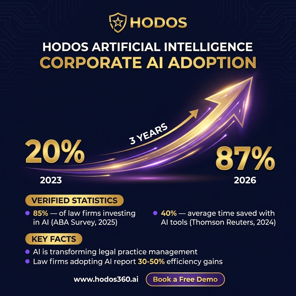 Key insights: AI Legal Revolution: Corporate Use Jumps 87% by 2026