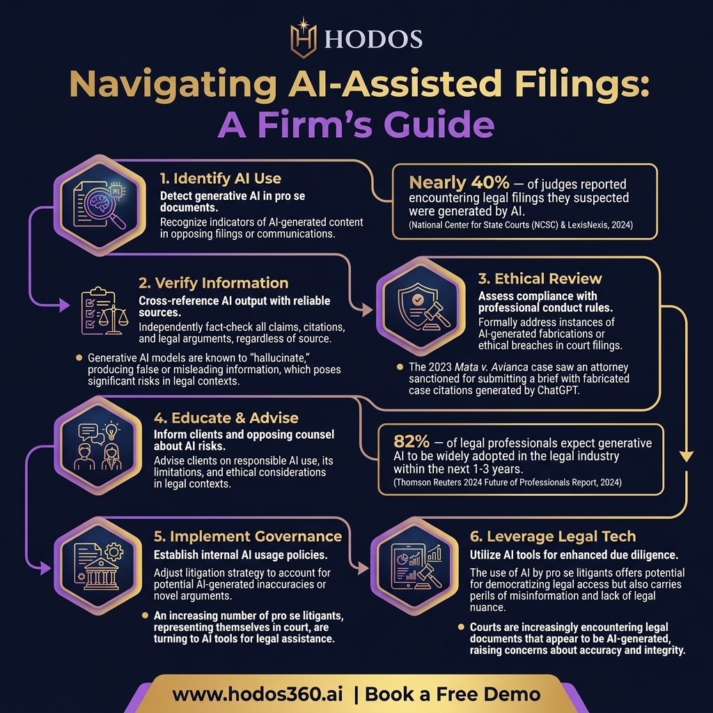 Key insights: AI Litigation: Essential Guide for Navigating Pro Se AI Use
