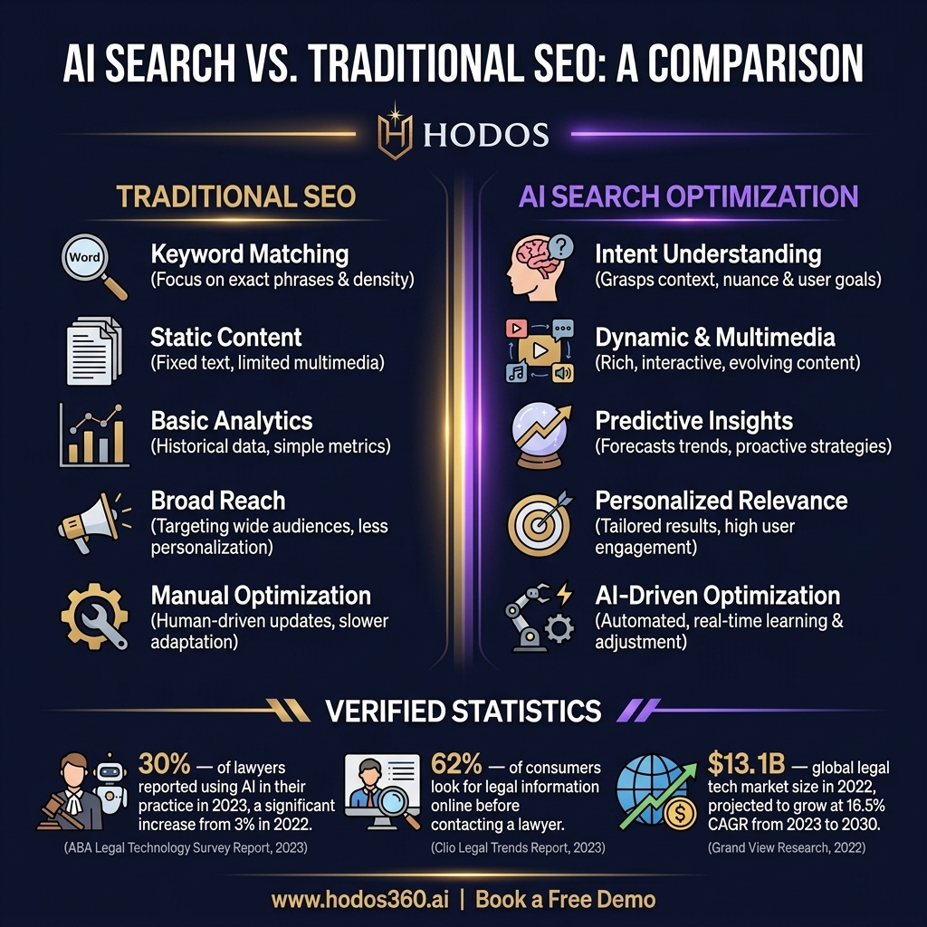 Data analysis: AI Search Optimization: An Essential Guide for Law Firms
