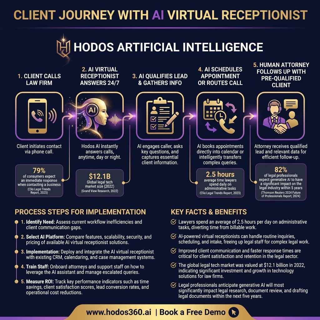 Key insights: AI Virtual Receptionist: An Essential Guide for Law Firms