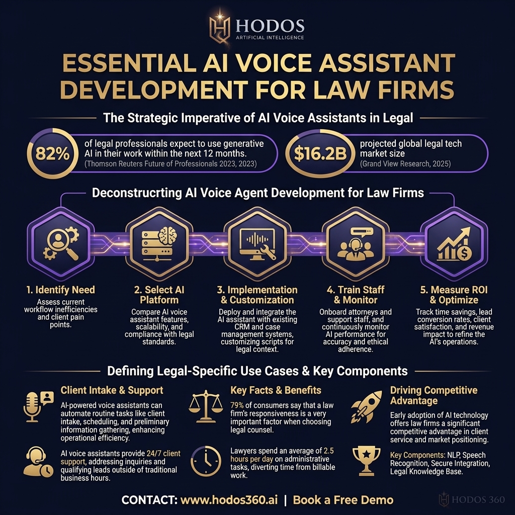 Key insights: Essential AI Voice Assistant Development for Law Firms