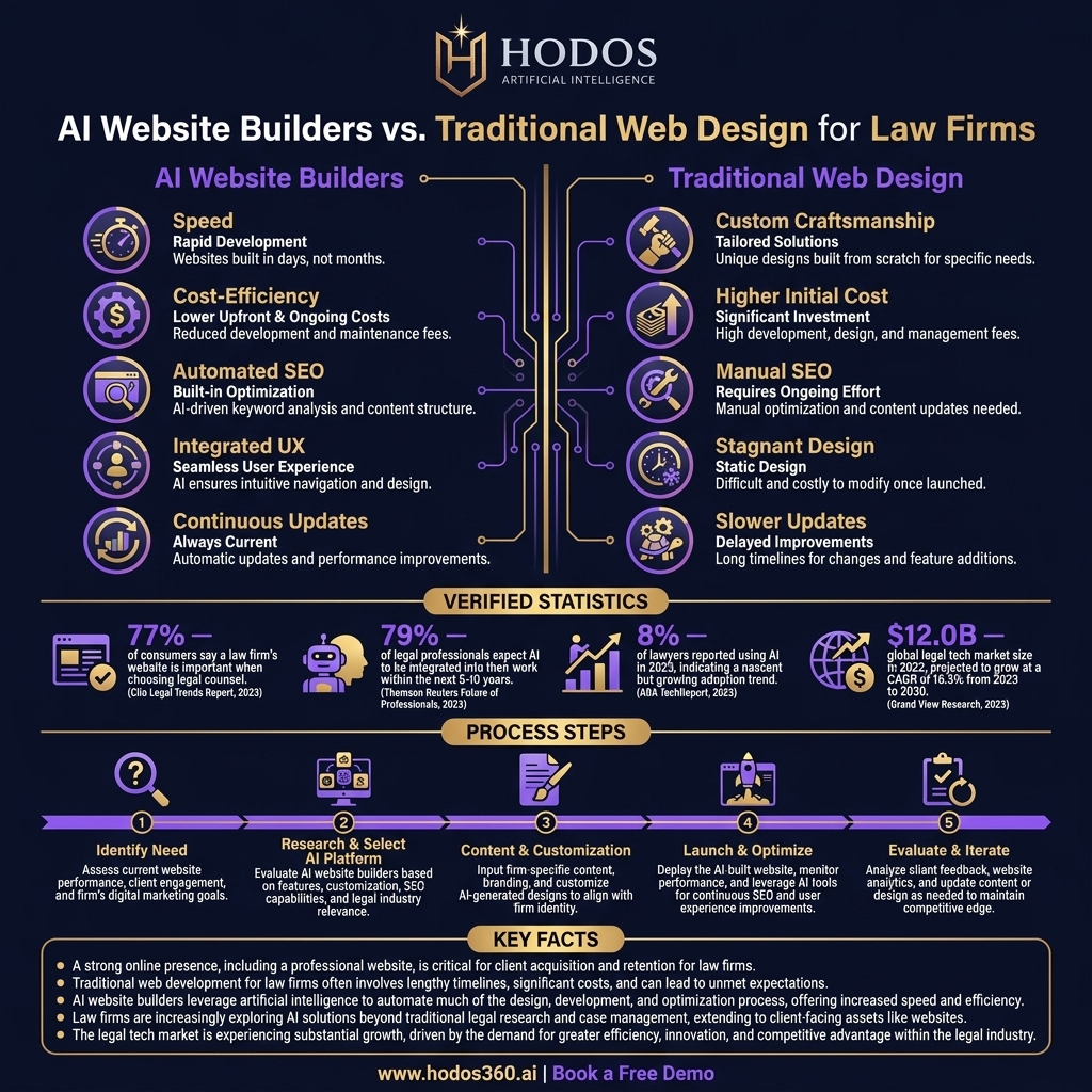 Key insights: AI Website Builders vs. Traditional: Proven Edge for Law Firms