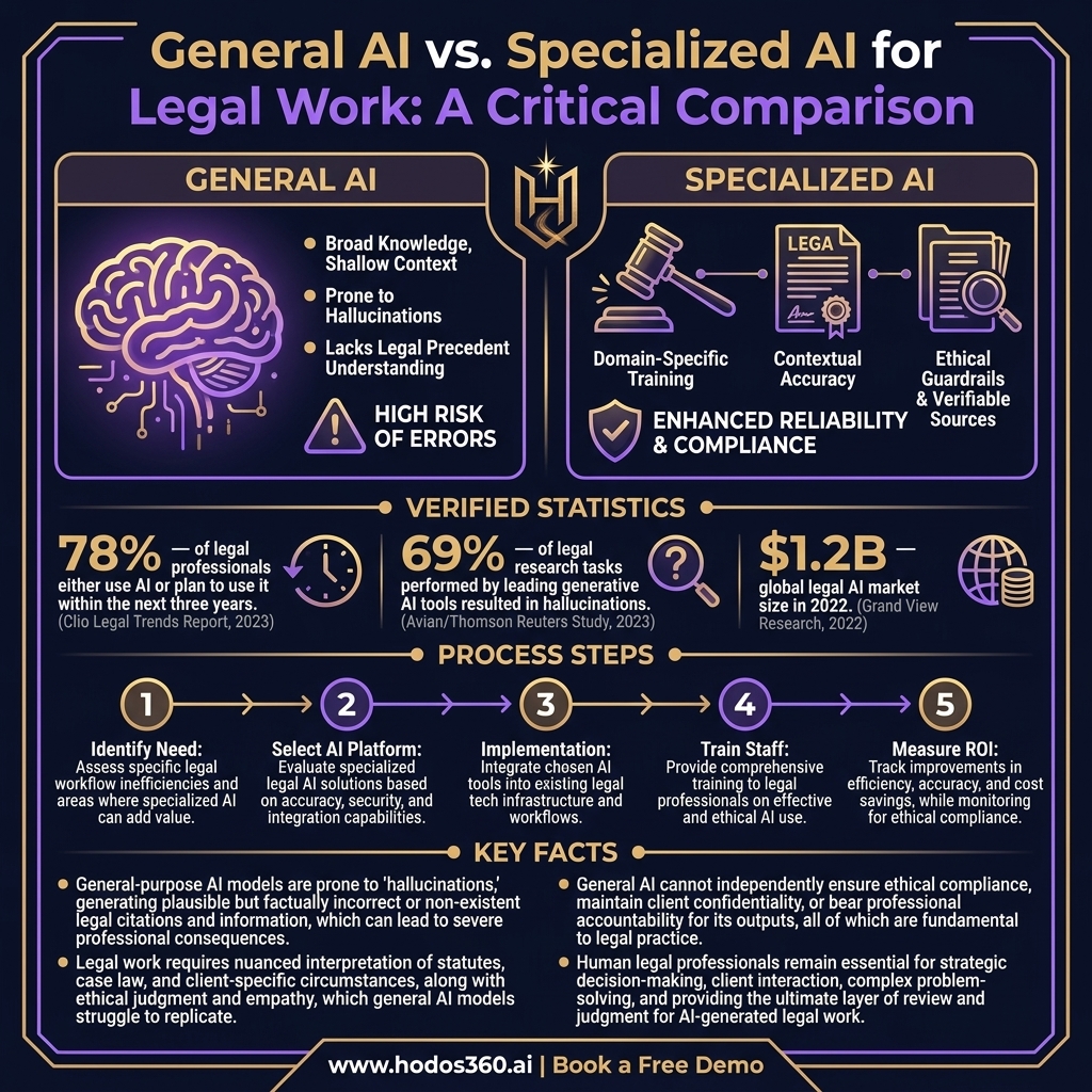 Key insights: General AI Alone: Essential Reasons It Isn't Enough for Legal Work