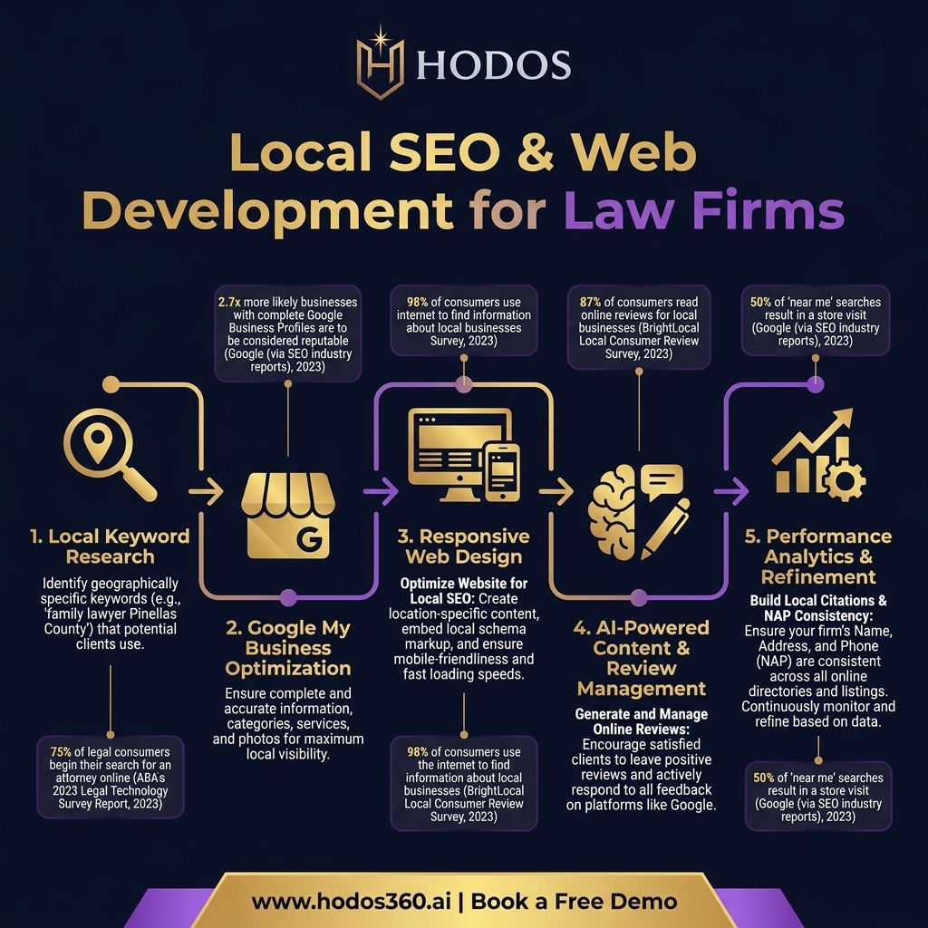 Key insights: Local SEO: Essential Strategies for Law Firm Web Development