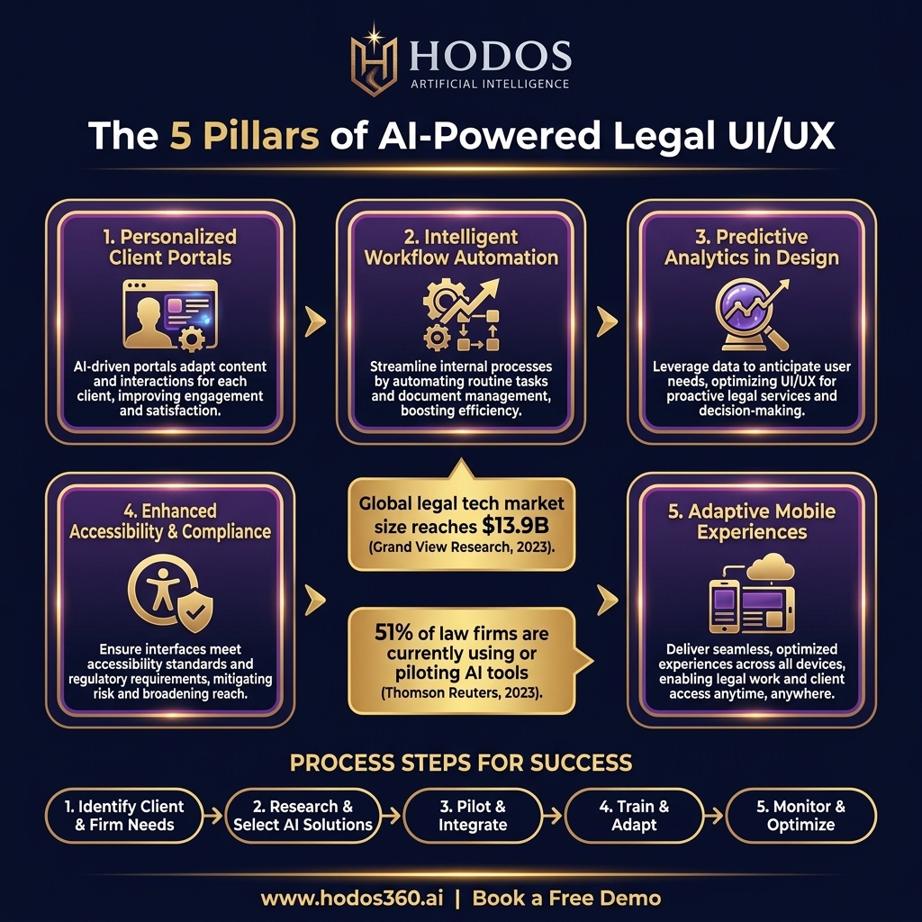 Key insights: Essential UI/UX AI Design: Legal Tech's Future Interface